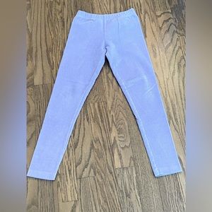 Hanna Andersson, size 8, lilac ribbed velour leggings, like new, worn once